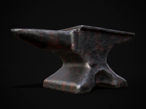 Classic Iron Anvil 3D Model