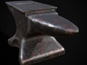Classic Iron Anvil 3D Model