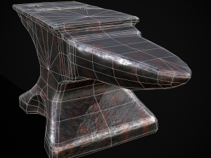 Classic Iron Anvil 3D Модель