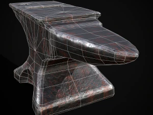 Classic Iron Anvil 3D Model