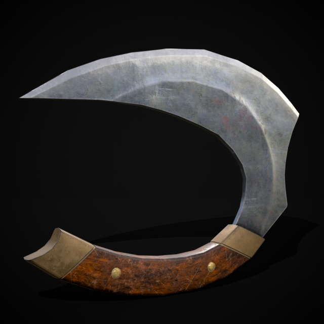 Anselm Herb Knife Model 3D .c4d .max .obj .3ds .fbx .stl .blend 