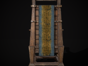 Regal Hardwood Chair Model 3D