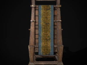 Regal Hardwood Chair 3D Model
