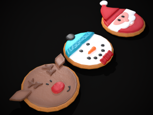Christmas Sugar Cookies 3D Model