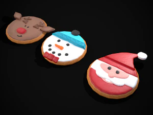 Christmas Sugar Cookies 3D Model