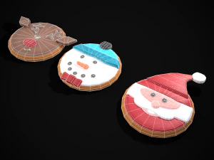 Christmas Sugar Cookies 3D Model