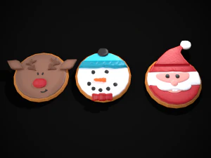 Christmas Sugar Cookies 3D Model