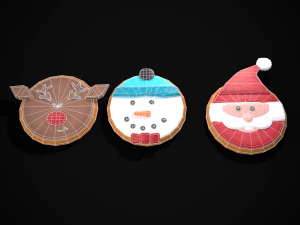 Christmas Sugar Cookies 3D Model