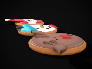Christmas Sugar Cookies 3D Model