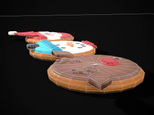 Christmas Sugar Cookies 3D Model