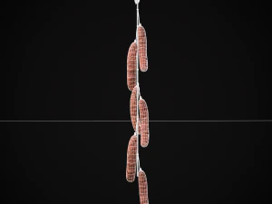 Hanging Chicken Sausage 3D Model