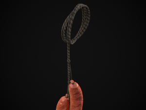 Hanging Chicken Sausage 3D Model