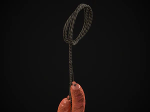 Hanging Chicken Sausage 3D Model