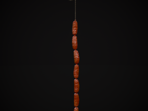 Hanging English Sausage Link 3D Model