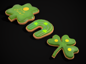 Lucky StPatricks Cookies 3D Model