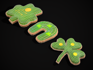 Lucky StPatricks Cookies 3D Модель