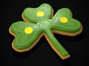 Lucky StPatricks Cookies 3D Model