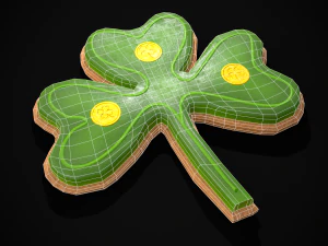 Lucky StPatricks Cookies 3D Model