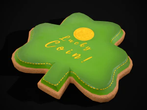 Lucky StPatricks Cookies 3D Model
