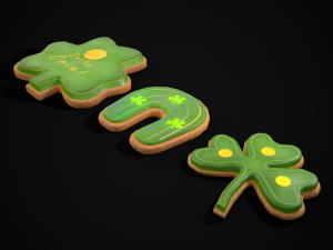 Lucky StPatricks Cookies 3D Модель