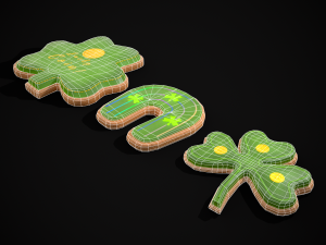 Lucky StPatricks Cookies 3D Модель