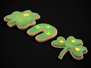 Lucky StPatricks Cookies 3D Model
