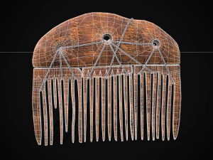 Viking Beard Comb 3D Model