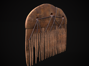 Viking Beard Comb 3D Model