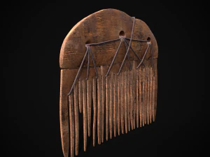 Viking Beard Comb 3D Model