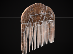 Viking Beard Comb 3D Model