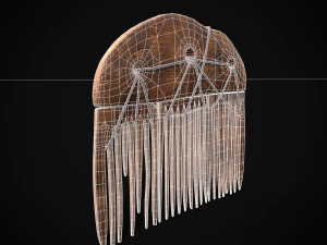 Viking Beard Comb 3D Model