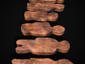 Wooden Kids Toy Set 3D Model