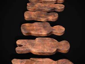 Wooden Kids Toy Set 3D Model