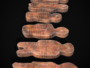 Wooden Kids Toy Set 3D Model