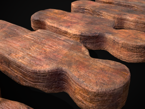 Wooden Kids Toy Set 3D Model