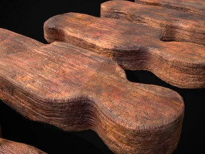 Wooden Kids Toy Set 3D Model