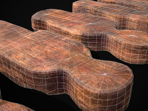 Wooden Kids Toy Set 3D Model