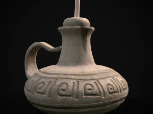 Lámpara de aceite vieja Modelo 3D