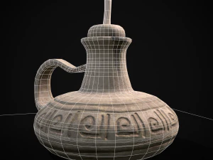 Old Oil Lamp 3D Model