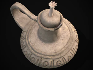Old Oil Lamp 3D Model
