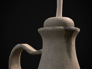 Old Oil Lamp 3D Model