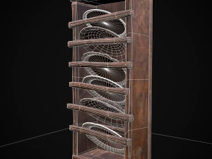 Porta platos vertical Modelo 3D