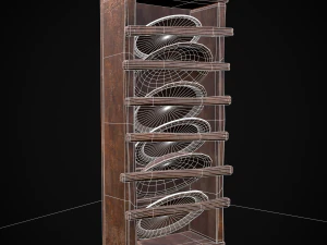 Porta platos vertical Modelo 3D