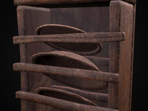 Porta platos vertical Modelo 3D