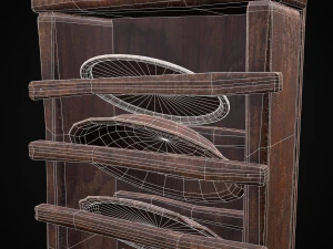 Porta platos vertical Modelo 3D