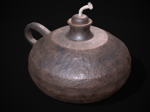 Celtic Oil Lamp 3D Модель