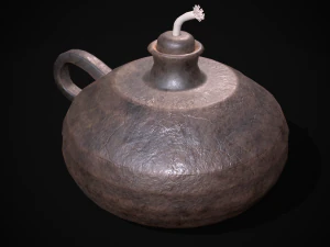 Lámpara de aceite celta Modelo 3D