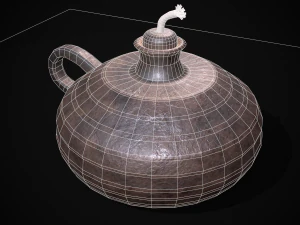 Celtic Oil Lamp 3D Model