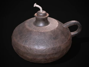 Celtic Oil Lamp 3D Model
