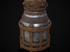 Metal Liquid Storage Container 3D Model